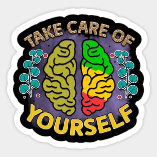Mind Matters: Spread Positivity and Self-Care Awareness Sticker